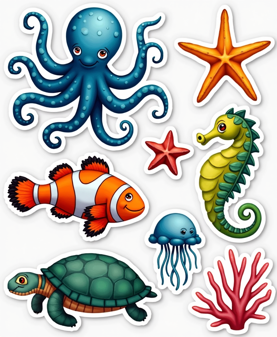 Animals & Wildlife - Sticker Sheet v44